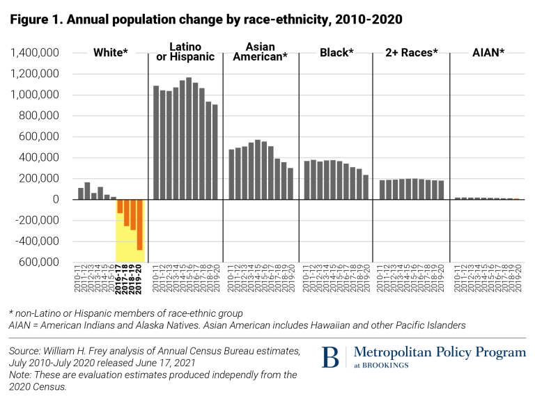 Population growth by ethnicity