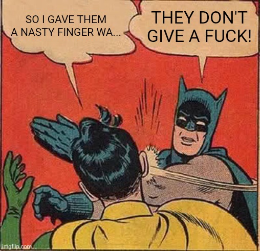 Batman slaps Robin