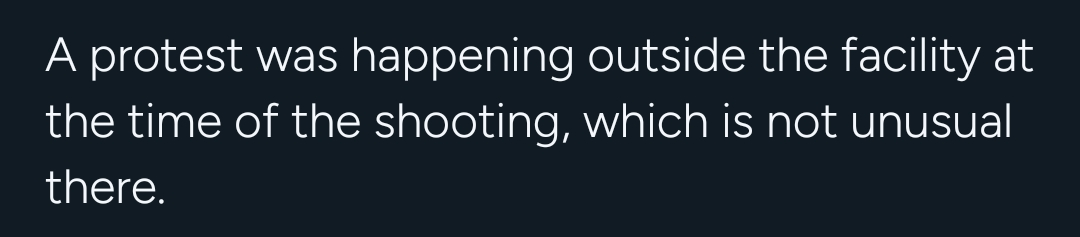 Protests are not unusual