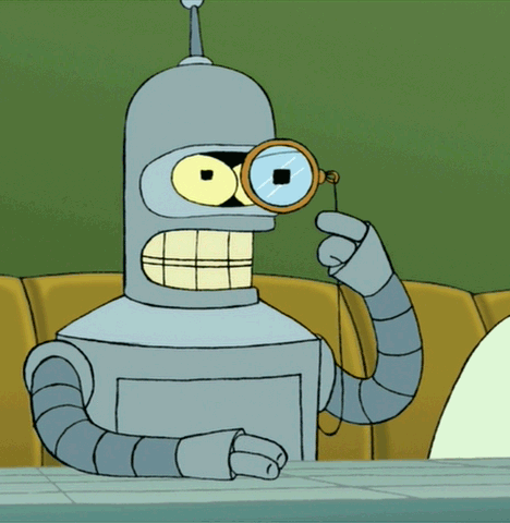 Futurama Bender Gif - AI slop warning