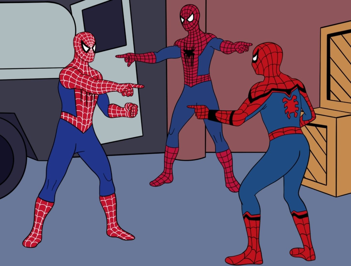 Spiderman pointing *3