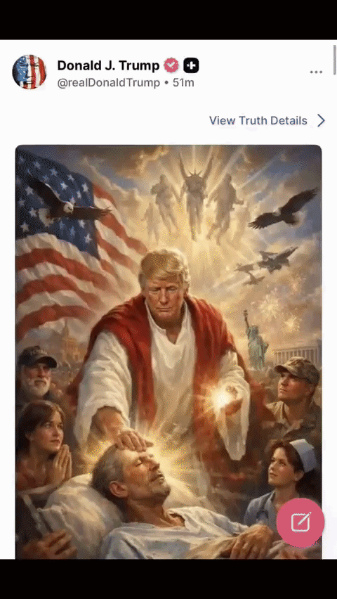Jesus punches Trump into hell