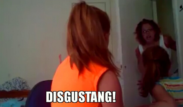 Still of the Scottish 'disgustang' meme